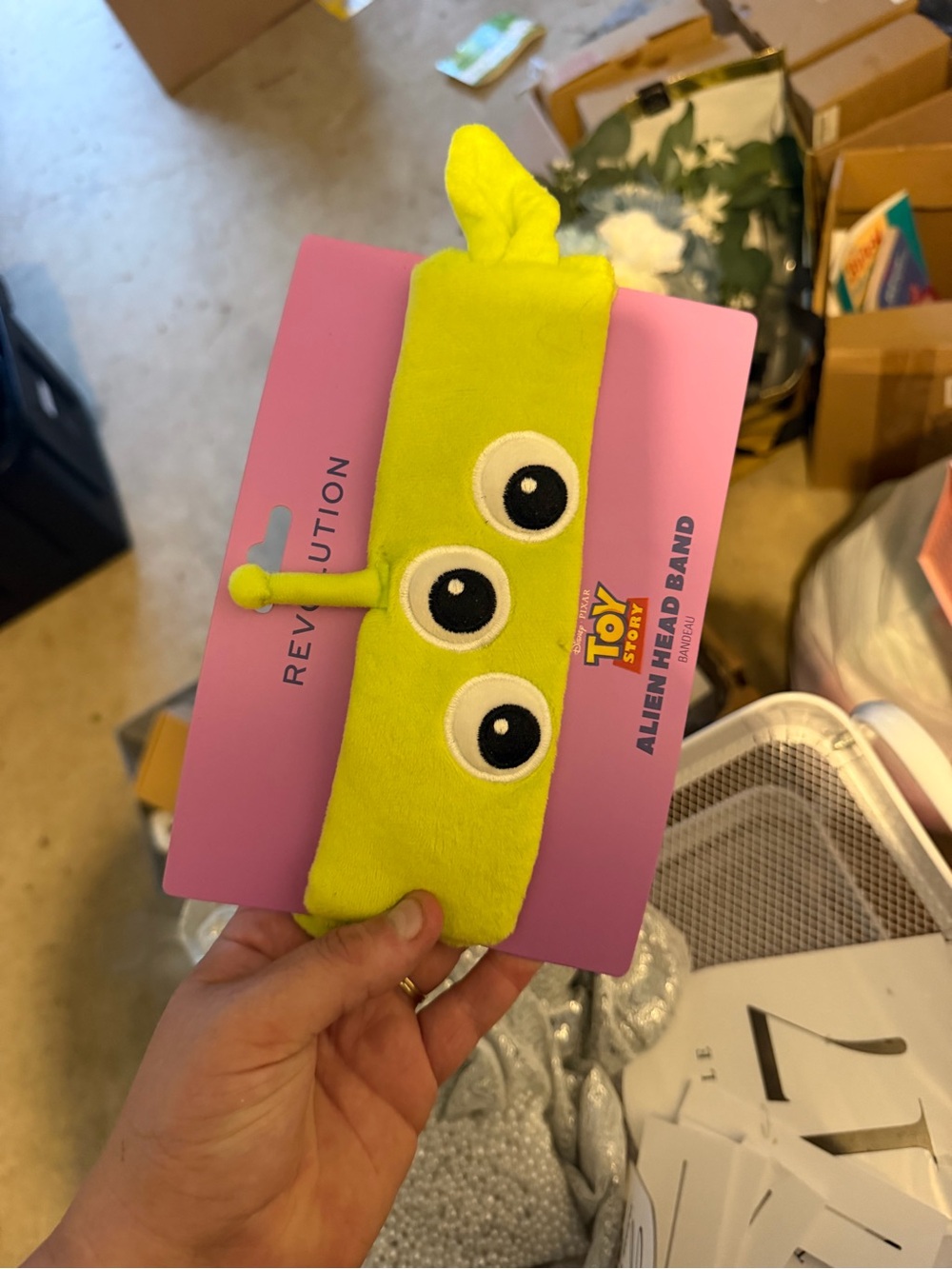 Alien Plush Headband - Yellow